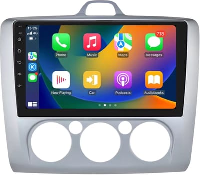 Autoradio met bluetooth - Carplay - Voor Ford Focus Exi Mt Mk2/Mk3 (2004-2011) - Geschikt voor Apple en Android - Stereo - Navigatie - Navigatiesysteem auto - 2GB 64GB