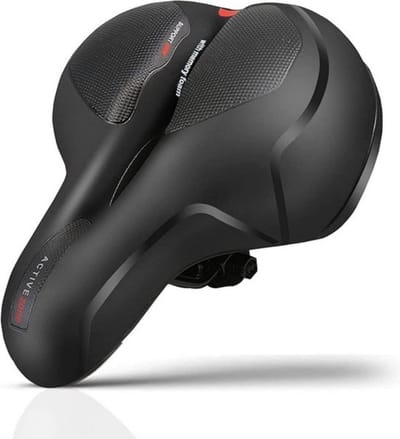 Fietszadel Unisex 100% waterdicht - Ergonomisch - Met vering - Zadel fiets - Racefiet - Gelzadel - Mountainbike - Dames - Heren - Zadel - Accessoires - Rokzadel - Fietshouders - Zadelstrop - Zwart - Proskill