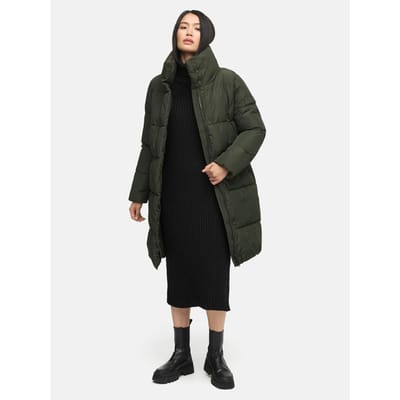 Marikoo dames gewatteerde jas Yukanii met capuchon & ritszakken