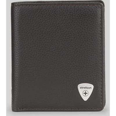strellson Leren portemonnee Harrison Reno Billfold Q6 Wallet Dark Brown donkerbruin