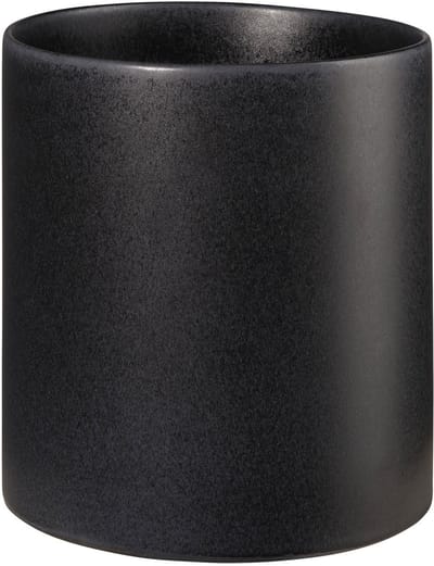 ASA Selection haruko plantenbak Black Iron, bloempot, plantenpot, plantenbak, bloembak, aardewerk, matzwart, H 15 cm, 64053174