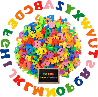 Set van 540 Zelfklevende Schuimletters in 9 Kleuren, A-Z Stickers voor Creatieve Knutselprojecten met Kinderen, DIY Decoratie en Educatieve Activiteiten