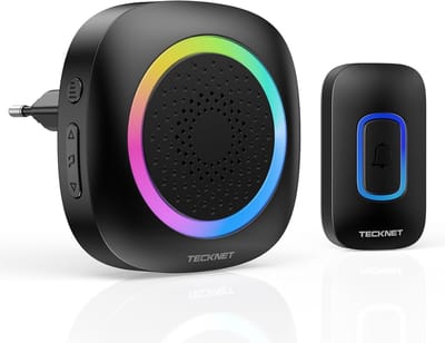 Draadloze Deurbel met RGB Licht - Batterijloos en Waterdicht - 60 Melodieën en IP65