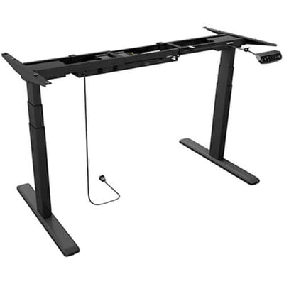 ICY BOX Zit-sta-bureauframe Elektrisch in hoogte verstelbaar Hoogte: 62 tot 1.28 m (b x h x d) 170 x 66 x 30 cm Meerdere kleuren IB-EW205B-T 60866