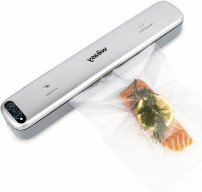 Vacuüm Verpakker - Voedselsealer - Voedsel Langer Bewaren - Roestvrijstaal Design - 30cm Brede Seal - Grijs