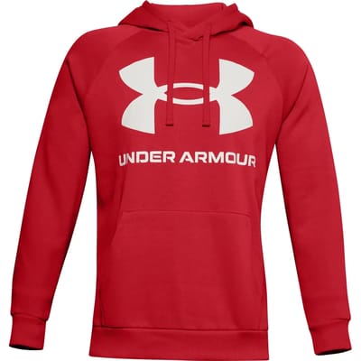 Under Armour Rival Fleece Big Logo HD Hoodie Heren Rood - Maat S