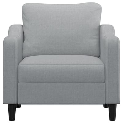 vidaXL Fauteuil 60 cm stof lichtgrijs