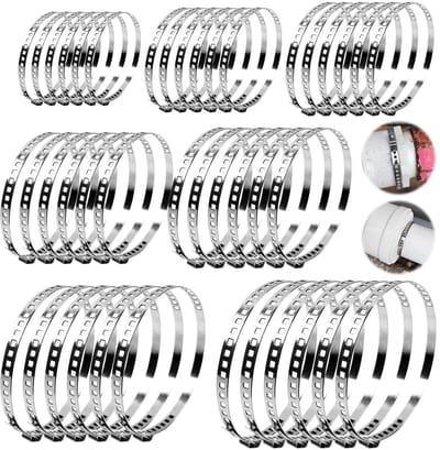 Dailygoods- Slangklemmen Set 42 Stuks - RVS Slangklemmen - Verstelbare Klemmen 10-150mm - Waterdicht en Schokbestendig - Voor Boot en Auto - Duurzaam en Roestvrij staal - Slangklem