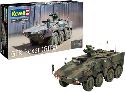 Revell Modelbouwpakket Militaire voertuigen - 03343 GTK Boxer GTFz - Armoured Transport Vehicle Plastic - 1:35 - Modelbouw