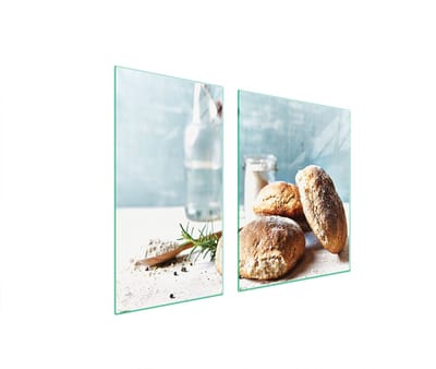 TMK ArtDeko - Beschermplaat - 90x52cm - Gehard Glas - Veelkleurig