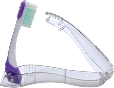 SnelShoppen - Reis-tandenborstel Orthodontic Soft - 6-delige Voordeelverpakking - Antibacteriële Borstelharen - Ideaal voor Camping en Reizen