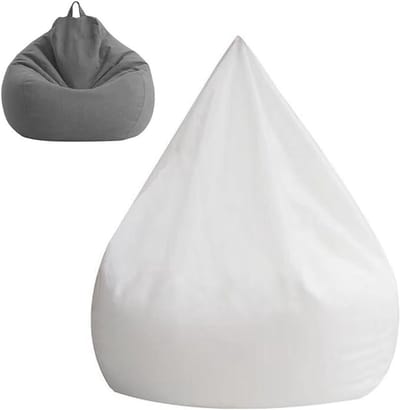 Binnenhoes Zitzak - Binnenvoering Vervanging - Comfortabel Zitten - Ademend Mesh Materiaal - 100x120 cm - Wit