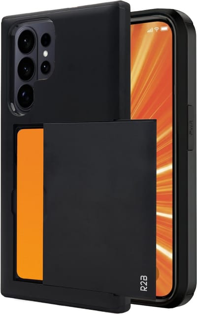 R2B Hoesje geschikt voor Samsung Galaxy S26 Ultra met Pasjeshouder - 3 Pasjes - Screenprotector - Telefoonhoesjes - Gsm Hoesje - Phone Case - Model Utrecht