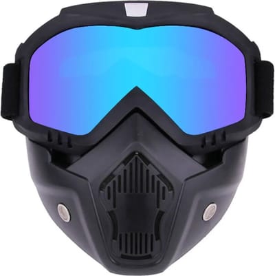 Actania Ski Masker - Ski Zonnebril - Dames - Heren - Wintersport - Winddicht - UV-Bescherming - Ski Gadgets - Blauw