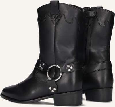 Wysh Nolia Cowboylaarzen - Western Laarzen - Meisjes - Zwart - Maat 38