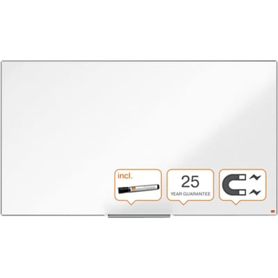 Nobo Impression Pro Widescreen Magnetisch Whiteboard Emaille 1550x870mm - Inclusief Whiteboard Marker - Wit