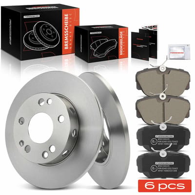 Frankberg 2x Remmen + 4x Remblokken Vooras voor Mercedes-Benz 190 W201