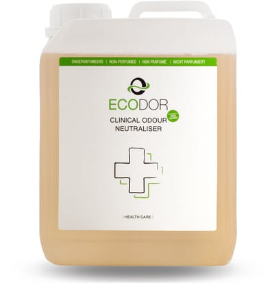 Ecodor EcoClinic - 2500ml navulling - de milieuvriendelijke oplossing voor nare geurtjes in de zorg - Vegan - Ecologisch - Ongeparfumeerd