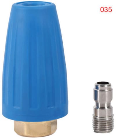 Hogedrukreinigermondstuk met 1/4-inch snelkoppeling, turbinemondstuk, 3000 PSI, 3,5 inch