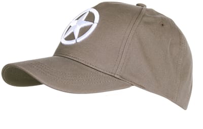 Fostex Garments - Baseball cap Allied Star WWII 3D (kleur: Grey / maat: NVT)
