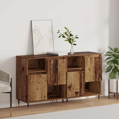 vidaXL - Dressoirs - 2 - st - Oud - hout