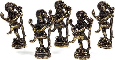 Shiva Nataraja-beeldje - pakket van 5 stuks - 15 G; 4 Cm - 15 g; 4 cm