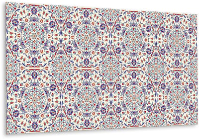 Tulup PVC Wandpaneel - Mandala Vinyl Wandpaneel - 100 cm x 50 cm - Veelkleurig Wandpaneel PVC - 1 stuk - Wandpaneel PVC - Mozaïek Wandpaneel - Wandpaneel Zelfklevend - Plaktegels Keuken en Badkamer