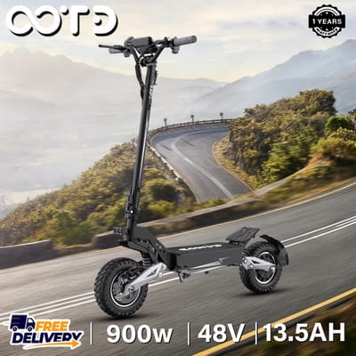 NONE OOTD T10 Fold E-Scooter 900W piekvermogen 48V13.5AH Lithium batterij LED display elektrische scooter 11-inch banden elektrische scooters 900W