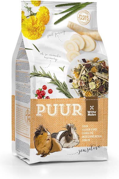 Witte Molen - Knaagdierenvoer - Knaagdier - Puur Cavia Sensitive 800gr - 1st