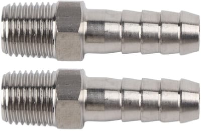 Dailygoods- Slangsnelkoppeling 1/4 inch - Roestvrij Staal - Luchtslangaansluiting - Barb-type Snelstekker - Hoge Druk - Lange Levensduur - Snelkoppeling