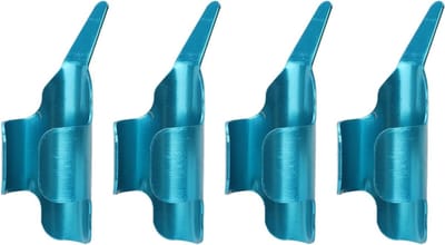 Set van 4 Vingerbeschermers voor Naaiwerk, Aluminium Duwers en Vingerhulpmiddelen voor Handmatig Naaien en DIY Projecten