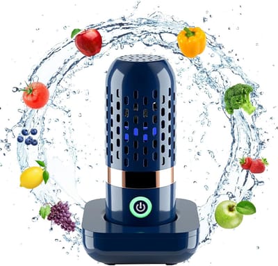 Draagbare Ultrasone Groente- en Fruitwasmachine met OH Ion Technologie, USB Oplaadbaar, Perfect voor Tafelgerei en Keukenaccessoires