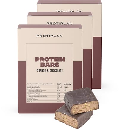 Protiplan - Protein Bars Orange & Chocolate - 21 repen - 21 x 43 g - Eiwitrepen - Low carb
