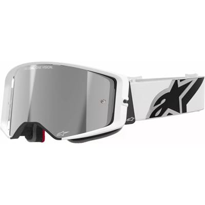 Alpinestars Supertech Corp Goggle – White Mirror Silver