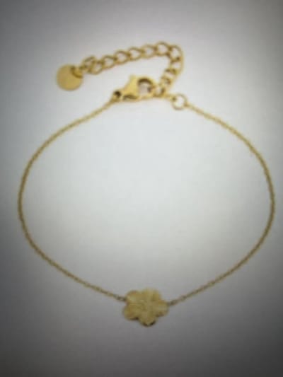 Bloem armbandje goud- stainless steel- Moederdag- Valentijn