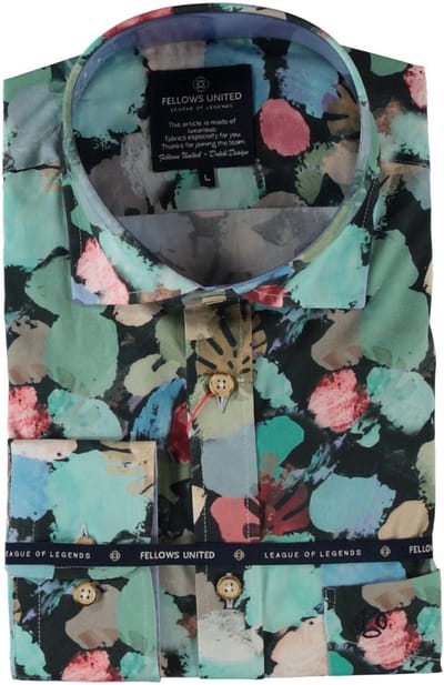 Fellows United Korte Mouw Fantasy Stretch Multicolor (416610 - 175)