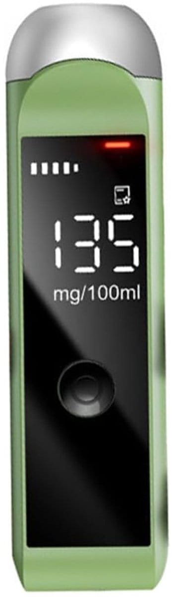 Digitale alcoholtester - Oplaadbare alcoholtester - Automatische alcoholtester - Draagbare blaastest - Alcoholtester - Alcoholtool - met LCD-scherm - Contactloze, veilige en hygiënische alcoholtest - Geschikt voor mannen en vrouwen - Familie - Persoo
