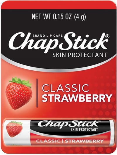 ChapStick - Classic Strawberry Lip Balm Tubes - Lip Care and Lip Moisturizer - 4g