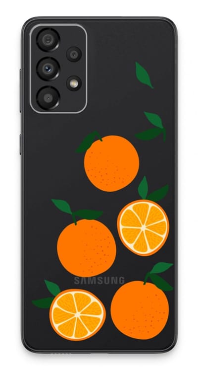 Case Company® - Hoesje geschikt voor Samsung Galaxy A33 5G hoesje - Will you be my clementine - Soft Cover Telefoonhoesje - Bescherming aan alle Kanten en Schermrand