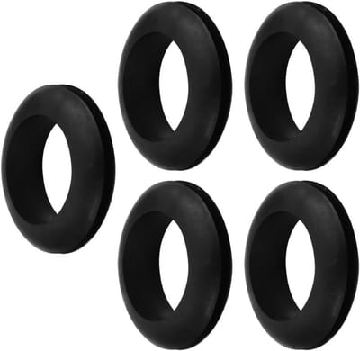 5 Stuks Zwarte Rubber Grommets 30mm Kabelbeschermringen voor Elektrische Draad en Stekkers