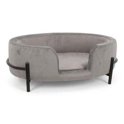 Hondenmand Sambo Grijs – Luxe Zachte Hondenbank – Comfortabele Slaapplaats voor Kleine Honden – 64x41 cm
