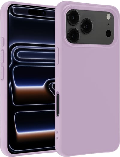 Hoesje - Geschikt voor iPhone 17 Pro / 18 Pro - Sterk & Shockproof - Siliconen Case - Hoes Cover - Telefoonhoes - Lila