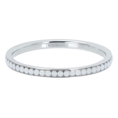 iXXXi invulring Zirkonia White Stone R02518 Goud, Zilver, Rosé of zwart (2MM)