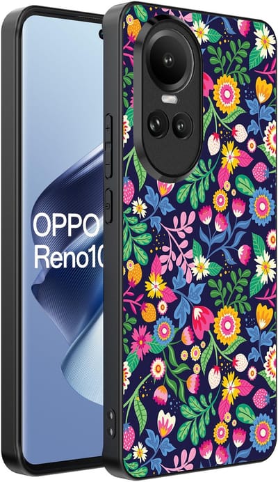 Smartphonica Telefoonhoesje Geschikt voor Oppo Reno 10 / 10 Pro met bloemen opdruk - TPU backcover case flower design geschikt voor Oppo Reno 10;Oppo Reno 10 Pro
