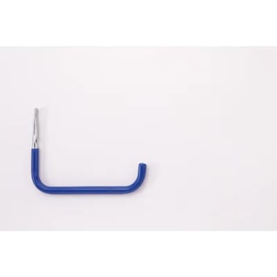 Mottez muurhaak opberghaak geplastificeerd 28.5 cm - Blauw - Anti-slip | Wandmontage