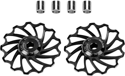 Achterderailleurpoelie - Fietsaccessoires - Verbeter je schakelprestaties - Zwart/Goud - Keramische lagers - Geschikt voor ..