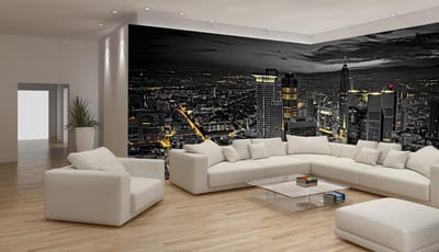 Fotobehang Vlies Stand | Zwart | GROOT 832x254cm