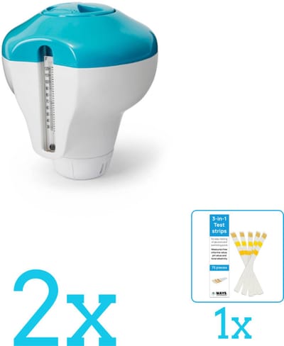 Intex Chloordrijver met thermometer - 29043NP - Volumebundel - Chloordrijver - 2-delig