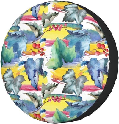 Reservewielhoes - Bandenhoes - Bescherming Wielen - Aquarel Patroon - 17 inch - Veelkleurig
