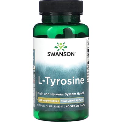 L-tyrosine, 500 mg, 60 vegetarische capsules